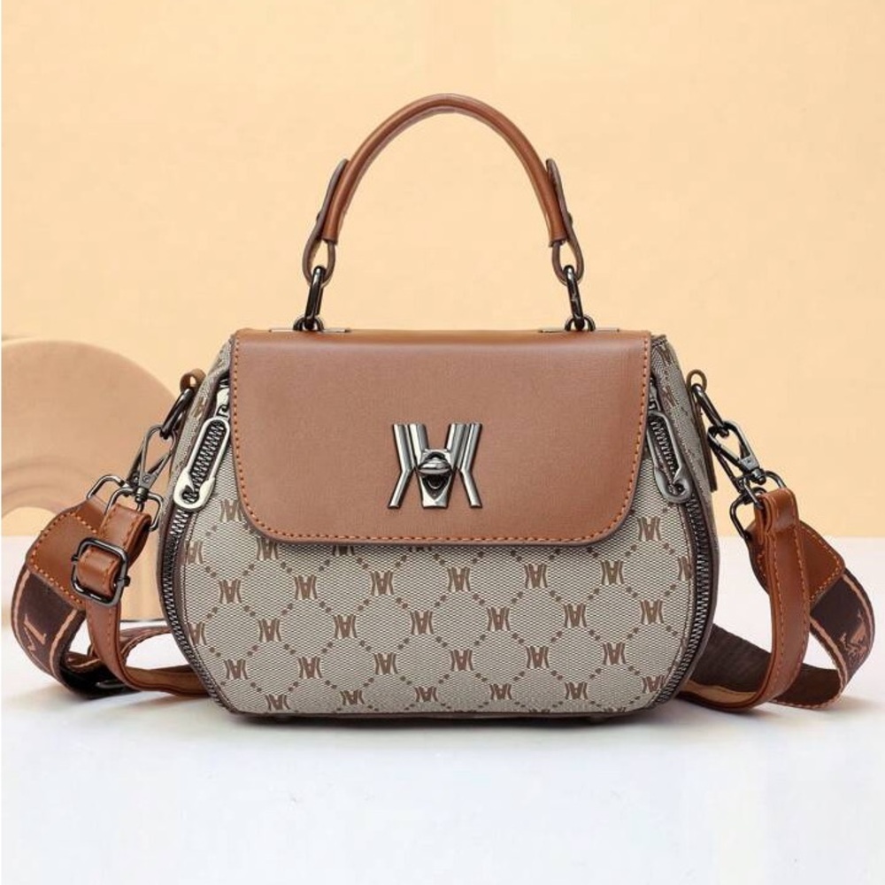 Crossbody bags Brown and gray  for women